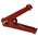 Mueller Electric Crocodile Clip, Copper Contact, 300A, Red