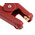 Mueller Electric Crocodile Clip, Copper Contact, 400A, Red