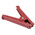 Mueller Electric Crocodile Clip, Copper Contact, 400A, Red