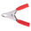 Mueller Electric Crocodile Clip, Nickel-Plated Steel Contact, Red