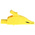 Staubli Crocodile Clip 4 mm Connection, Brass Contact, 32A, Yellow
