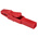 Hirschmann Test & Measurement Crocodile Clip 4 mm Connection, Brass Contact, 25A, Red