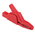 Hirschmann Test & Measurement Crocodile Clip 4 mm Connection, Brass Contact, 32A, Red