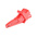 Schutzinger Crocodile Clip 4 mm Connection, Nickel-Plated Contact, 20A, Red