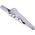 Mueller Electric Crocodile Clip 4 mm Connection, Stainless Steel Contact, 10A