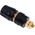 Hirschmann Test & Measurement 35A, Black Binding Post With Brass Contacts and Gold Plated - 8mm Hole Diameter