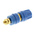 Hirschmann Test & Measurement 35A, Blue Binding Post With Brass Contacts and Gold Plated - 8mm Hole Diameter