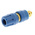 Hirschmann Test & Measurement 35A, Blue Binding Post With Brass Contacts and Gold Plated - 8mm Hole Diameter