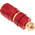 Hirschmann Test & Measurement 35A, Red Binding Post With Brass Contacts and Gold Plated - 8mm Hole Diameter