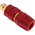 Hirschmann Test & Measurement 35A, Red Binding Post With Brass Contacts and Gold Plated - 8mm Hole Diameter