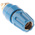 Hirschmann Test & Measurement 63A, Blue Binding Post With Brass Contacts and Nickel Plated