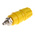 Hirschmann Test & Measurement 63A, Yellow Binding Post With Brass Contacts and Nickel Plated