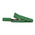 Hirschmann Test & Measurement Crocodile Clip 2 mm Connection, Brass, Bronze Contact, 8A, Green
