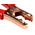 Mueller Electric Crocodile Clip, Copper-Plated Steel Contact, 200A, Red