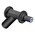 Staubli Black, Male to Female Test Connector Adapter and Nickel Plated - Socket Size: 4mm