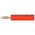 Staubli Red, Male to Female Test Connector Adapter With Brass contacts and Gold Plated - Socket Size: 4mm