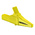 Staubli Crocodile Clip 4 mm Connection, Brass Contact, 32A, Yellow