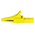 Staubli Crocodile Clip 4 mm Connection, Brass Contact, 32A, Yellow