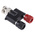 Telegartner Black, Red, Male Binding Post With Brass contacts and Gold Plated - Socket Size: 4mm