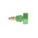 Schutzinger 4mm Green Terminal Post, 1kV, 100A, M8 x 0.75 Thread