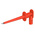 Staubli Red Grabber Clip with Pincers, 1A, 300V, 2mm Socket