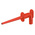 Staubli Red Grabber Clip with Pincers, 1A, 300V, 2mm Socket