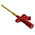 Hirschmann Test & Measurement Red Hook Clip with , 20A, 1000V ac/dc, 4mm Socket