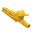 Electro PJP Alligator Clip, Nickel Plated Brass Contact, 10A, Yellow