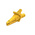 Electro PJP Alligator Clip, Nickel Plated Brass Contact, 10A, Yellow