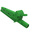 Electro PJP Alligator Clip, Nickel Plated Brass Contact, 10A, Green