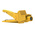 Electro PJP Alligator Clip, Nickel-Plated Steel Contact, 20A, Yellow