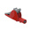 Electro PJP Alligator Clip, Nickel-Plated Steel Contact, 36A, Red