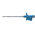Electro PJP Blue Grabber Clip with Pincers, 6A, 1kV, 4mm Socket