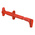 Staubli Red Grabber Clip with Right Angle Jaws, 5A, 4mm Socket