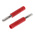 Staubli Red, Male to Female Test Connector Adapter With Brass contacts and Nickel Plated - Socket Size: 4mm