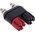 RS PRO 4mm Black, Red Terminal Post, 30A, 2BA Thread