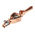 Mueller Electric Crocodile Clip, Copper Contact, 10A