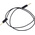 Staubli 1 mm Connector Test Lead, 3A, 30 V ac, 60V dc, Black, 300mm Lead Length