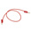 Staubli 2 mm Connector Test Lead, 10A, 30 V ac, 60V dc, Red, 300mm Lead Length