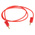 Staubli 2 mm Connector Test Lead, 10A, 30 V ac, 60V dc, Red, 500mm Lead Length