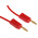 Staubli 2 mm Connector Test Lead, 10A, 30 V ac, 60V dc, Red, 500mm Lead Length