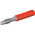 Staubli Red, Plug Test Connector Adapter With Brass contacts and Nickel Plated - Socket Size: 4mm