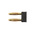 Schutzinger Black, Male Banana adapter and Nickel Plated