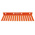 Pomona 1508/POM Orange Test Lead Holder, 14 Slots, 5.33mm Cable Dia.