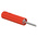 Staubli Red, Male to Female Test Connector Adapter With Brass contacts and Nickel Plated - Socket Size: 4mm