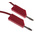 Hirschmann Test & Measurement, 32A, 60V dc, Red, 500mm Lead Length