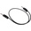 RS PRO 4 mm Test Probe Lead, 2.5A, 50V ac, Black, 500mm Lead Length