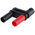 Schutzinger Black, Female, Male Test Connector Adapter and Nickel Plated - Socket Size: 4 (Dia.)mm