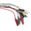 Mueller Electric Test Leads, 7A, 300V, Black, Green, Red, White, Yellow, 300mm Lead Length