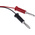 Teishin Electric Crocodile Clip Lead, 500mm Lead Length